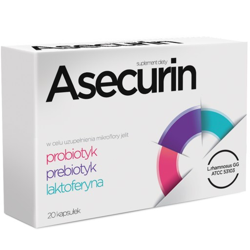 ASECURIN PROBIOTYK 20 KAPSUŁEK