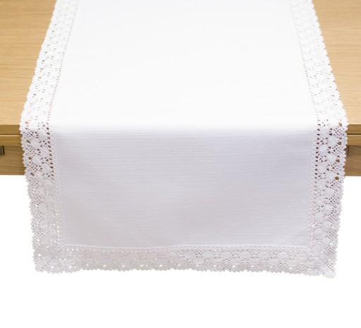 Luksusowy bieżnik plamoodporny z koronką 40X130