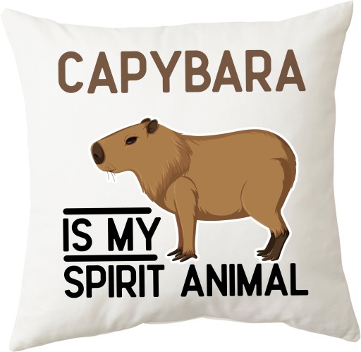 Poduszka Capybara is my spirit animal KAPIBARA