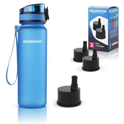 Butelka filtrująca Aquaphor City 0,5L + 3 wkłady