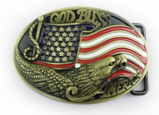 Orzeł GOD BLESS AMERICA klamra zapinka do pasa