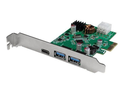 LOGILINK PC0090 PCI Express Card USB 3.2 Gen1x1 1x USB-C PD 3.0 and 2x USB