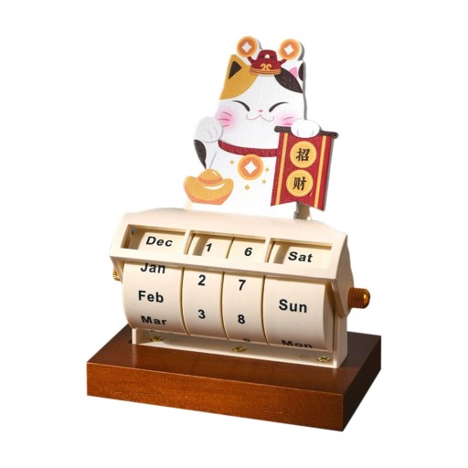 c/Table Artwork Photography Props Home Ornaments Rotary for Living Calendar
