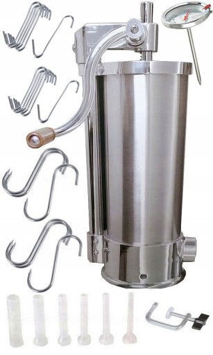 NADZIEWARKA KIEŁBAS 18xHACZYK+6xHAK+TERMOMETR 5kg.