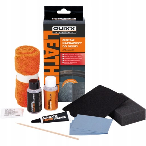 QUIXX LEATHER ZESTAW NAPRAWCZY DO SKÓRY 66 ML