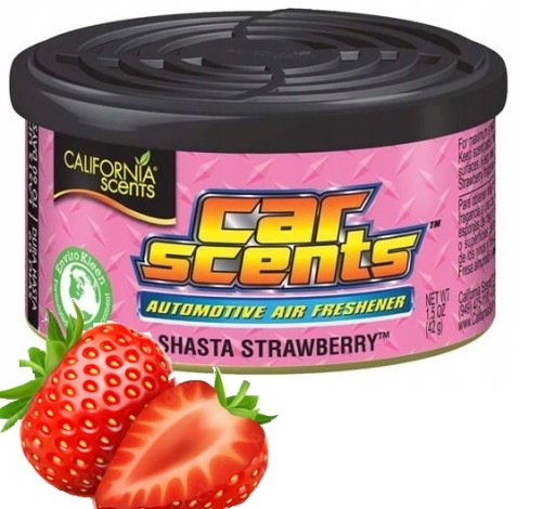 CALIFORNIA CAR SCENTS ZAPACH - SHASTA STRAWBERRY