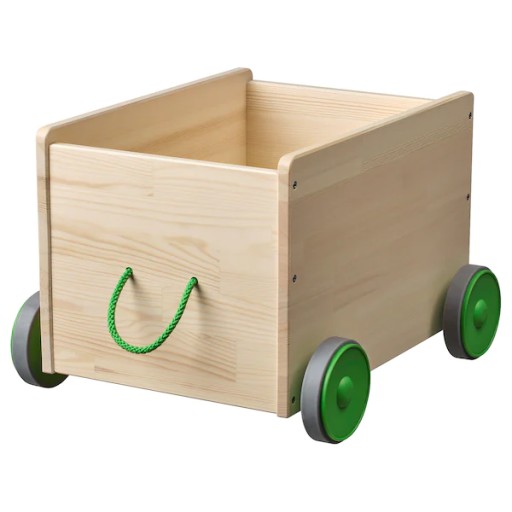 IKEA FLISAT Schowek na zabawki na kółkach