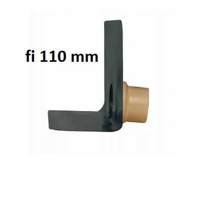 WPUST DACHOWY ATTYKOWY RZYGACZ SITA Easy odpływ 110 mm do papy nr 183400