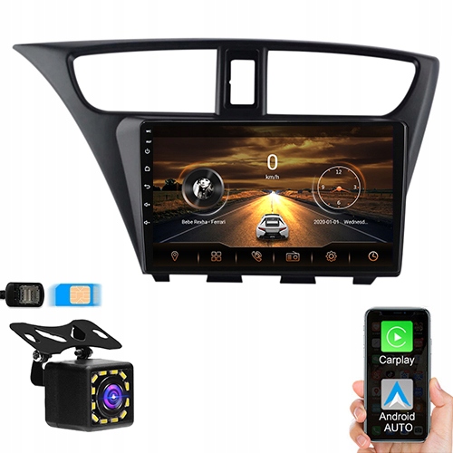 RADIO ANDROID HONDA CIVIC IX 2011-2017 SIM 4/64GB