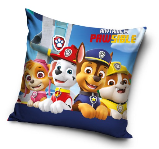 PSI PATROL POSZEWKA NA PODUSZKĘ CHASE PAW PATROL 40x40 VELVET