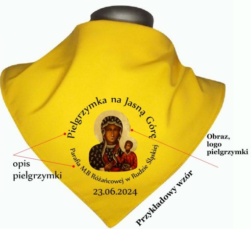 Chusta Pielgrzymkowa - Chroni i Dekoruje Grupę - Elanobawełna