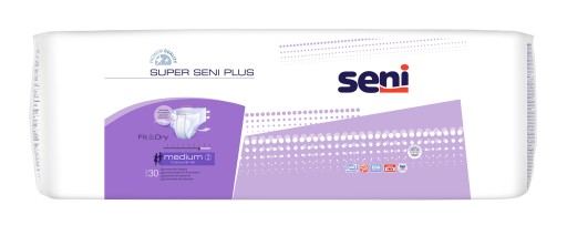 SENI SUPER PLUS M pieluchomajtki na rzepy 30 szt. REFUNDACJA NFZ