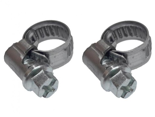 Opaska zaciskowa slimakowa 6-12 mm przewod paliwowy 2szt 15V