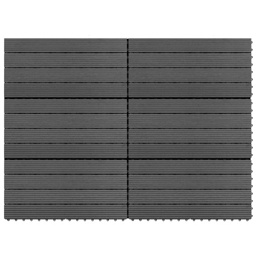 PŁYTKI TARASOWE Z WPC 60X30CM 6SZT 1 M² SZARE