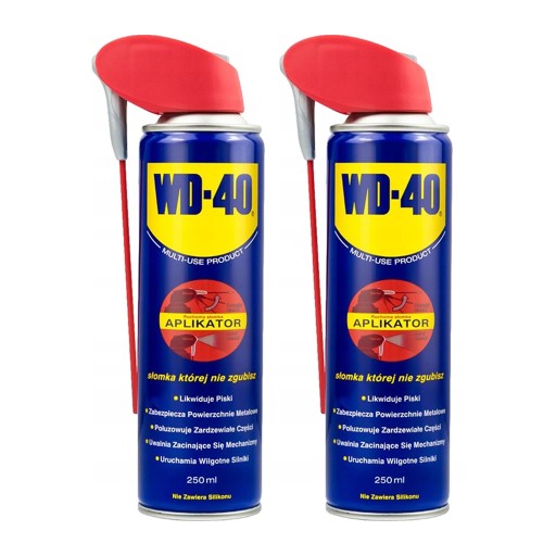 2x WD40 Odrdzewiacz wielofunkcyjny 250ml Aplikator