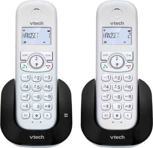 Telefon bezprzewodowy VRTECH CS1501 biały !OPIS!