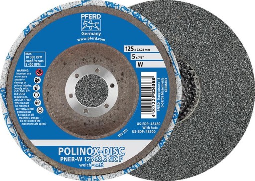 Sciernica tarczowa POLINOX 125mm, wersja srednio m