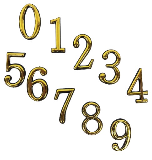 CYFERKI DO NUMERACJI NUMERKI NA DRZWI SAMOPRZYLEPN