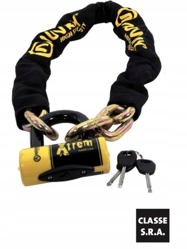 AUVRAY łańcuch 120cm lasso z kłódką XTREM MEDIUM