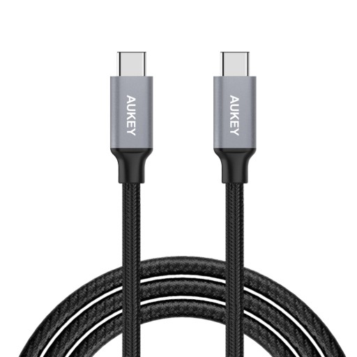 Aukey Kabel USB-C - USB-C PD 60W, oplot 2m