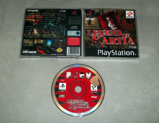 LEGEND OF KARTIA PSX PS1 REBUS taktyczny RPG ATLUS