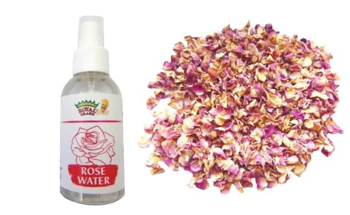 HYDROLAT z KWIATÓW RÓŻY DAMASCEŃSKIEJ 100% NATURALNY 100ml WODA RÓŻANA 0,1L
