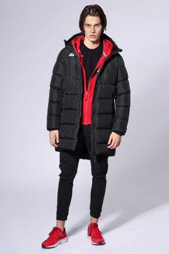 MADERA COAT JUNIOR - Granatowy; L