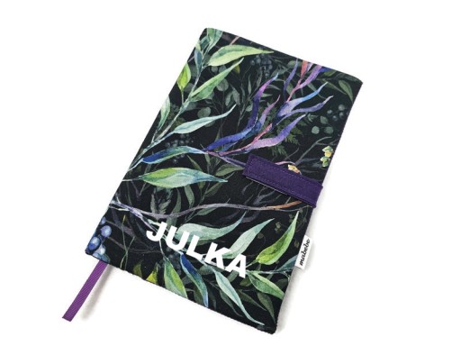 ETUI OKŁADKA NA KSIĄŻECZKĘ ZDROWIA DZIECKA VELVET Z HAFTEM