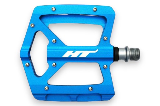 MOCNE PEDAŁY PLATFORMOWE HT AN06 - Royal Blue # DH Enduro FR Dirt MTB
