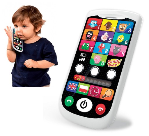 Smily Edukacyjny SMARTFON telefon dla dzieci PL/EN