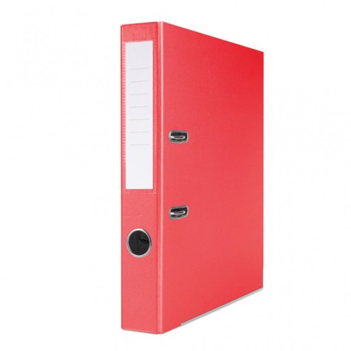 ZESTAW 5 SZTUK SEGREGATOR BASIC-S Z SZYNĄ, PP, A4/50MM, CZERWONY