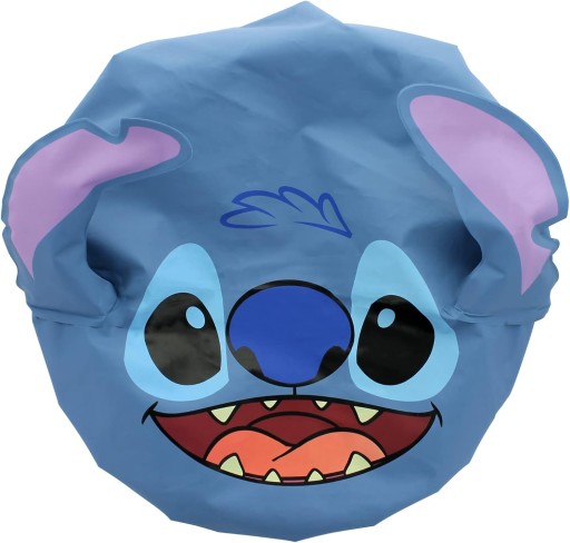 DISNEY STITCH CZEPEK PRYSZNICOWY ELASTYCZNY DZIECIĘCY DLA DZIECI DO MYCIA