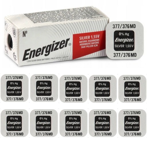 BATERIA ENERGIZER ZEGARKOWA 377 376 SR626SW x10
