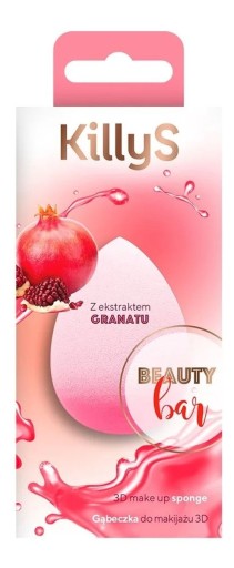 KillyS Beauty bar 3d gąbeczka do makijażu z ekstraktem z granatu