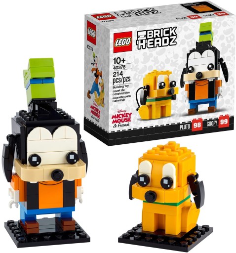 LEGO BRICKHEADZ 40378 FIGURKA GOOFY I PIES PLUTO DISNEY BRICK HEADZ