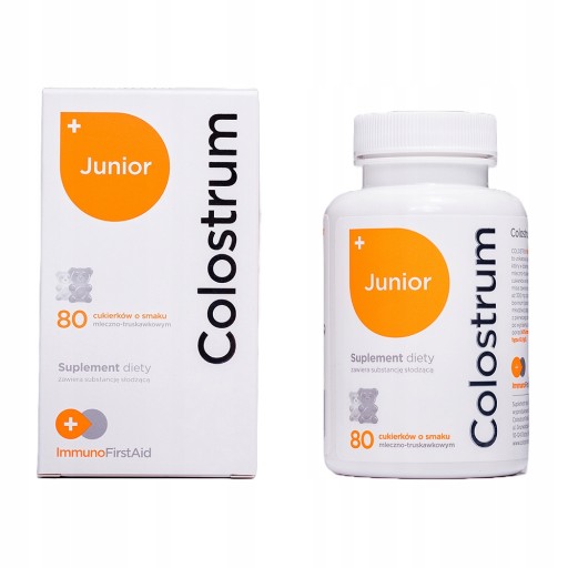 Colostrum dla Dzieci Junior +PROBIOTYK, Wit C Cynk