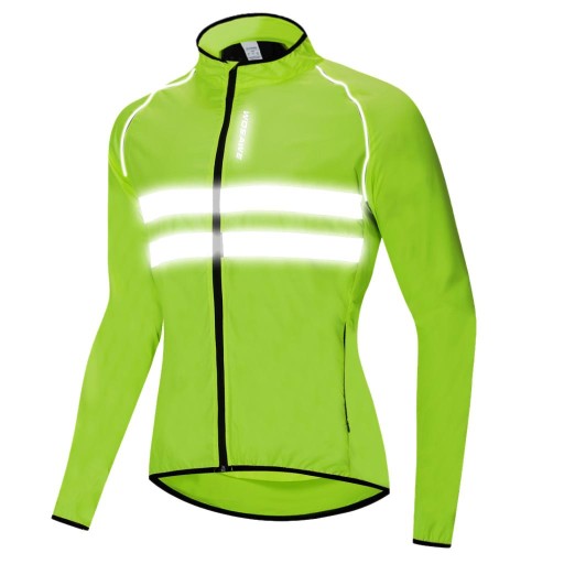 Odblaskowa kurtka rowerowa Płaszcz Jersey Bike Wiatroszczelna koszula M