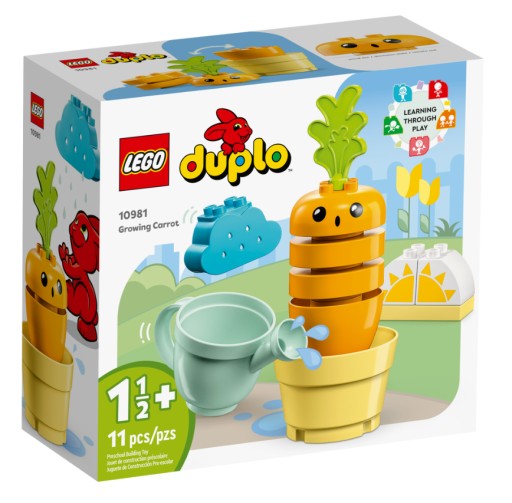 LEGO Duplo 10981 Rosnąca Marchewka Donica Konewka