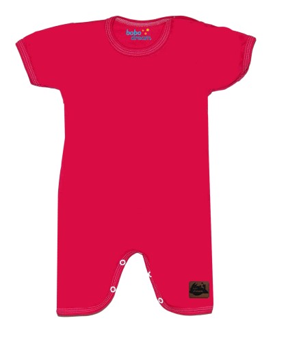 Pajacyki Rampers Piżamka letnia Basic amarant 86