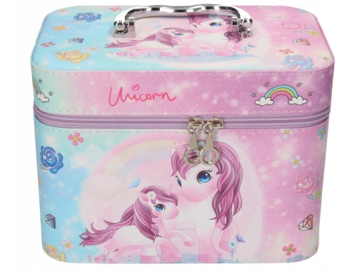 KUFEREK, KOSMETYCZKA, WALIZKA L JEDNOROŻEC unicorn