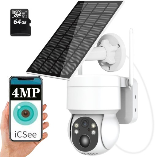 SOLARNA IP KAMERA OBROTOWA ZEWNĘTRZNA WIFI 4MP