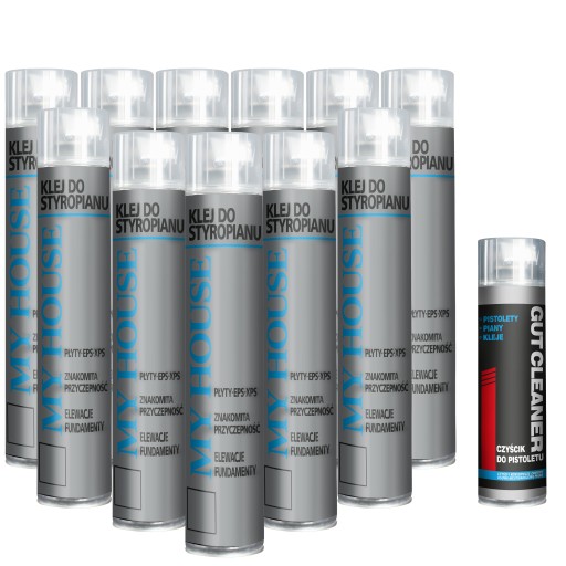 PIANA PIANKA KLEJ DO STYROPIANU POLIURETANOWY 750ml + CZYŚCIK