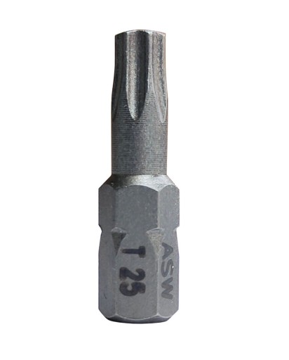Bity TX25 TORX 25 stal nierdzewna GROT końcówka wkrętakowa 1/4