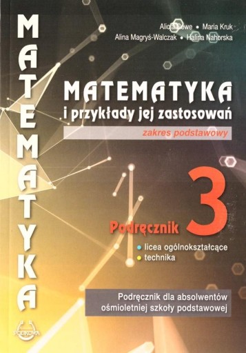 MATEMATYKA I PRZYKŁADY 3 PODRĘCZNIK PODSTAWOWY