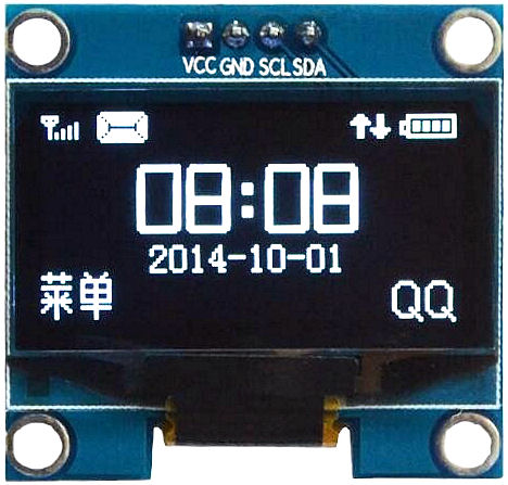 Wyświetlacz OLED 0,96 Arduino I2C SSD1306 Biały