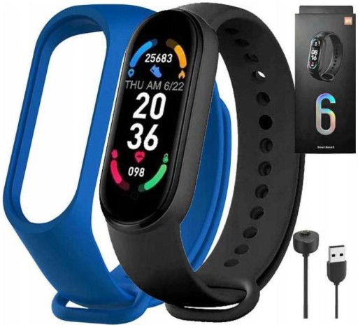 Zegarek męski SMARTBAND SMARTWATCH M6 SMS PULS PL