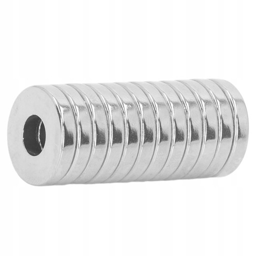 12 SZTUK Magnes neodymowy 16 x 6 mm Potrójne