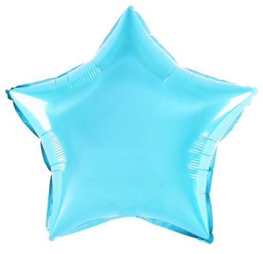 BALON FOLIOWY GWIAZDKA NIEBIESKA gwiazda na HEL