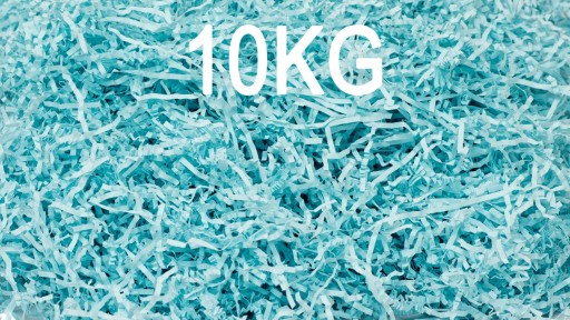 Wypełniacz papierowy Eko Jasny niebieski 10kg ozdobny prezent wiórki ozdobn