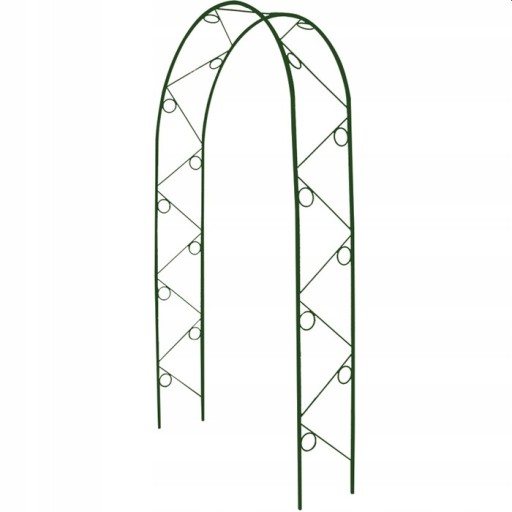 PERGOLA OGRODOWA ROŚLIN PNĄCYCH RÓŻ KWIATÓW OZDOBNA WYSOKA JAKOŚĆ 215x115cm